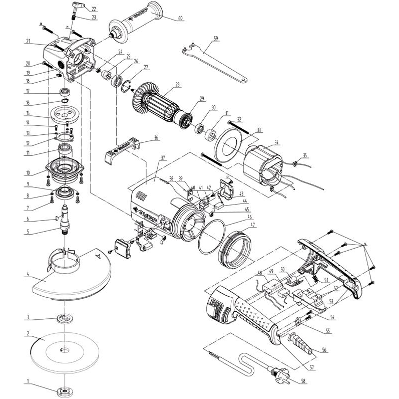УШМ (Болгарка), 230 мм УШМ-П230-2100 ПВ