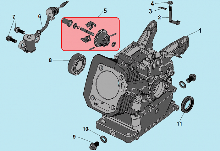 9 ЦИЛИНДР - МАГНЕТО КУЛЬТИВАТОР CHAMPION BC8813