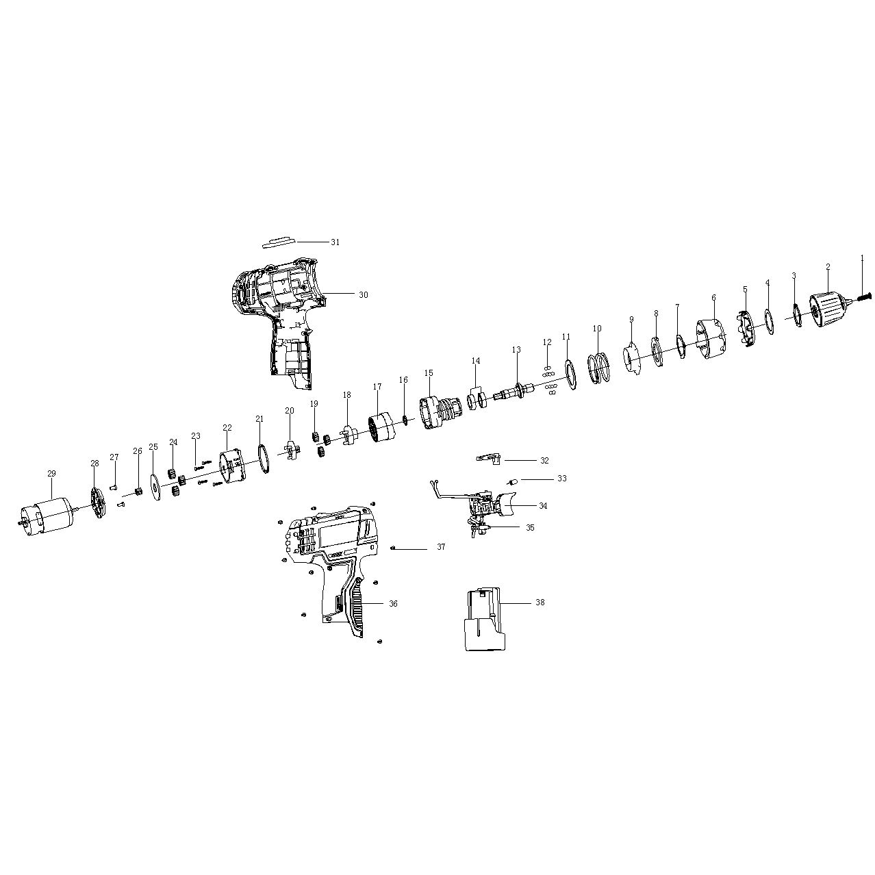 Дрель-шуруповерт, 2 АКБ ДШЛ-122-1 КН