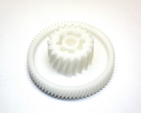 Шестерня для мясорубки VITEK VT-1672 P0A0041800, D=67/22mm, H=35/14mm, d=7mm, 9 и 41 косых зубьев